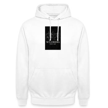 Wildberg Historische Landschaft - Unisex Hoodie - Weiß - Vorne - AI Model Male 185 dark (185cm) & AI Model Female 172 dark (172cm)