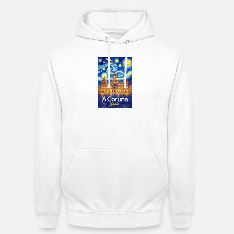 A Coruna Spain - Unisex Hoodie - Weiß