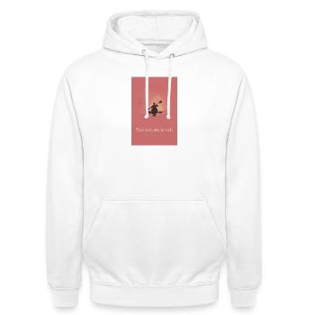 Where Water Slows The World Canoe Poster - Unisex Hoodie - white - Front - AI Model Male 185 dark (185cm) & AI Model Female 172 dark (172cm)