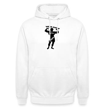 Starker Mann Ehe Liebe Paar Fitness Spruch Sport - Unisex Hoodie - Weiß - Vorne - AI Model Male 185 dark (185cm) & AI Model Female 172 dark (172cm)