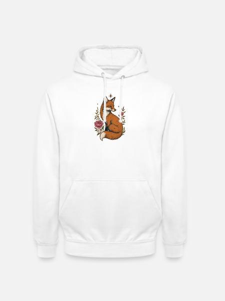 Fuchs - Unisex Hoodie - Weiß