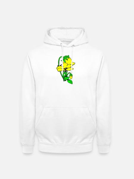 Blumen - Unisex Hoodie - Weiß