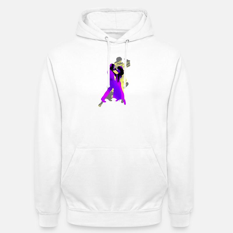 Danseurs de tango argentin - Sweat-shirt à capuche unisexe - blanc