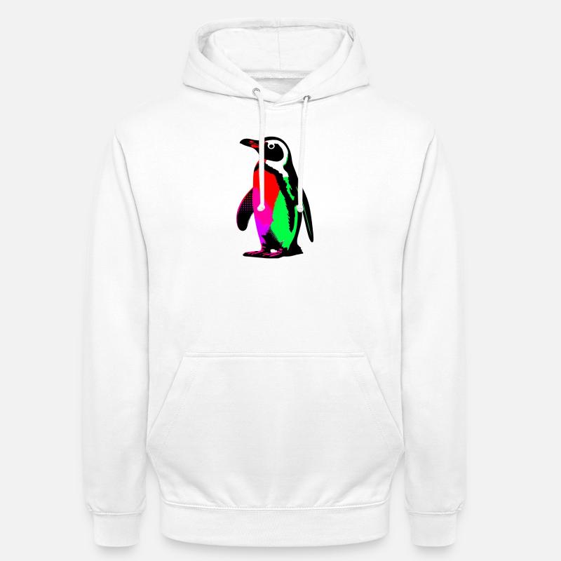 Pinguin - Unisex Hoodie - Weiß