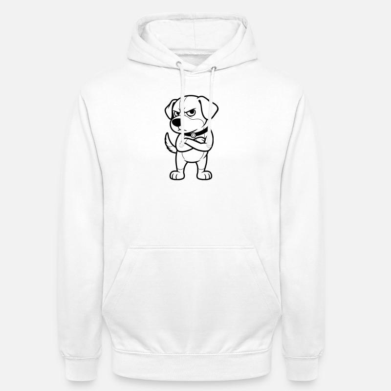 Grumpy Dog - Unisex Hoodie - Weiß
