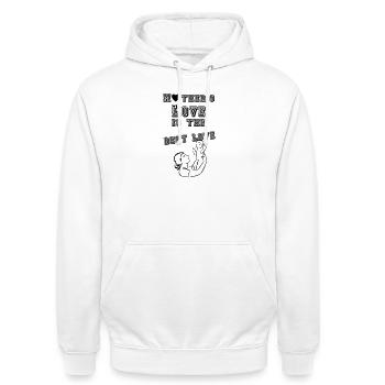 Mother's love is the best love Geschenk - Unisex Hoodie - Weiß - Vorne - AI Model Male 185 dark (185cm) & AI Model Female 172 dark (172cm)