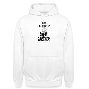 Biergarten Spruch Bier Alkohol Freunde Geschenk - Unisex Hoodie - Weiß - Vorne - AI Model Male 185 dark (185cm) & AI Model Female 172 dark (172cm)