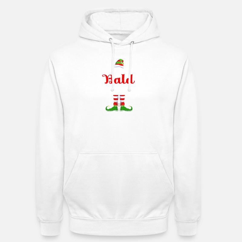 Elfe Elfe Cadeau de Noël Chauve - Sweat-shirt à capuche unisexe - blanc