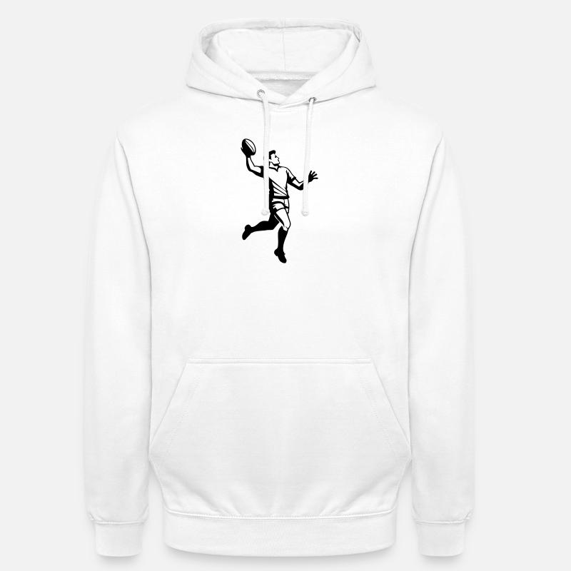 Rugby - Unisex Hoodie - white