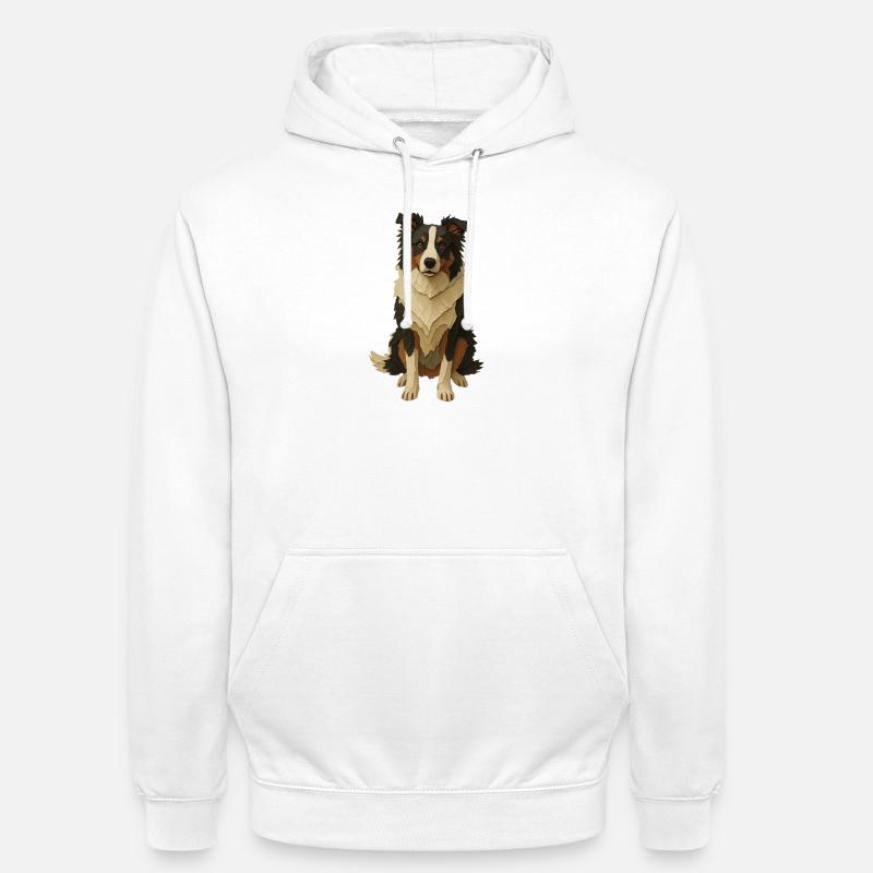 Colley de papier couché - Sweat-shirt à capuche unisexe - blanc