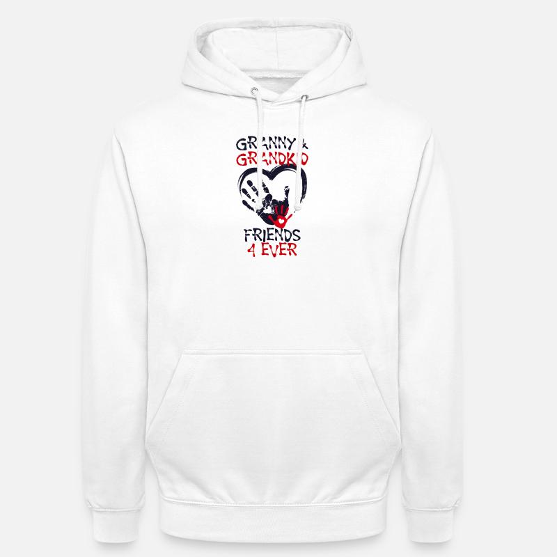 Enkelkind Großmutter Oma Statement Seniorin - Unisex Hoodie - Weiß
