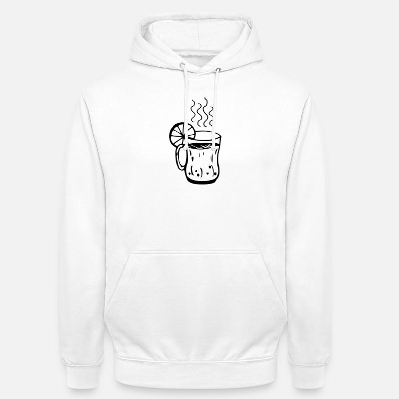 Coupe de vin chaud Noël - Sweat-shirt à capuche unisexe - blanc