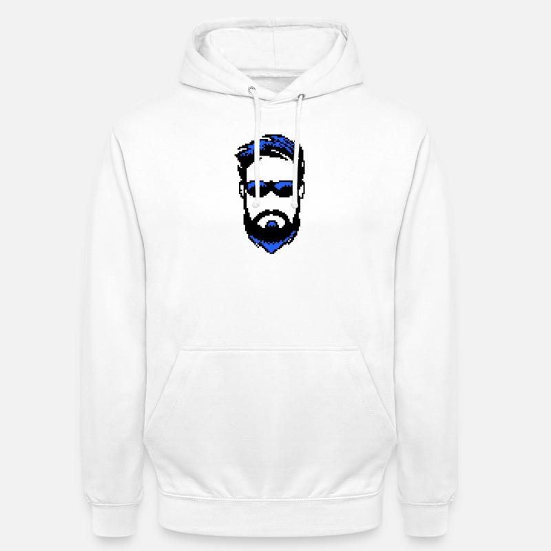 Bartträger Männlichkeit Bart ziegenbart - Unisex Hoodie - Weiß