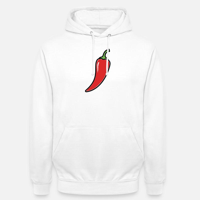 Chili Schote Scharf Comic - Unisex Hoodie - Weiß