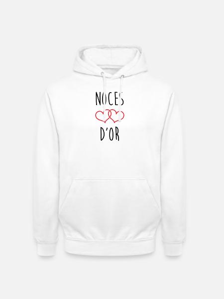Golden Wedding 50 years - Unisex Hoodie - white