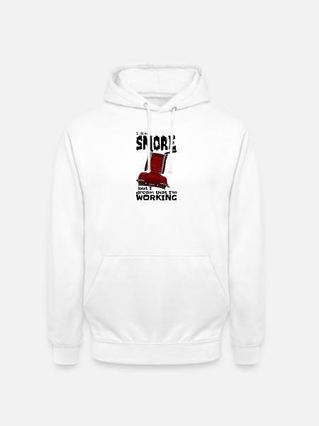 1477_I_dont_Snore-S_TRUCK - Unisex Hoodie - Weiß