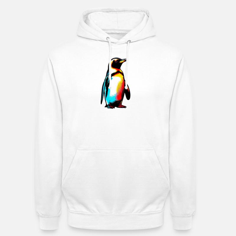 Pinguin - Unisex Hoodie - Weiß