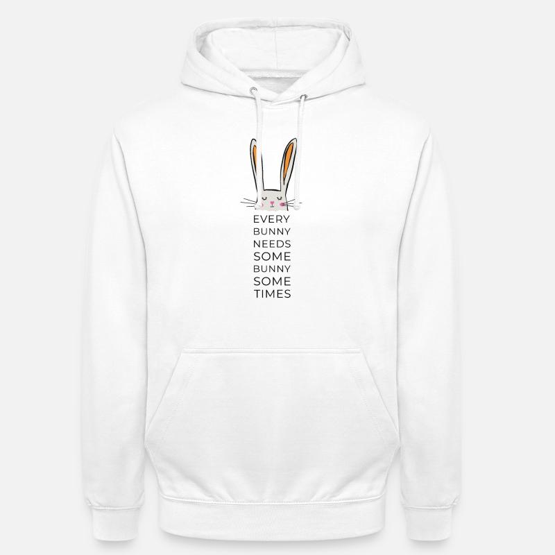 every bunny needs some bunny - Unisex Hoodie - Weiß