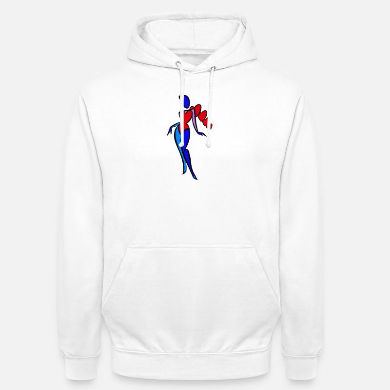 Avec amour, avec amour, avec amour - Sweat-shirt à capuche unisexe - blanc
