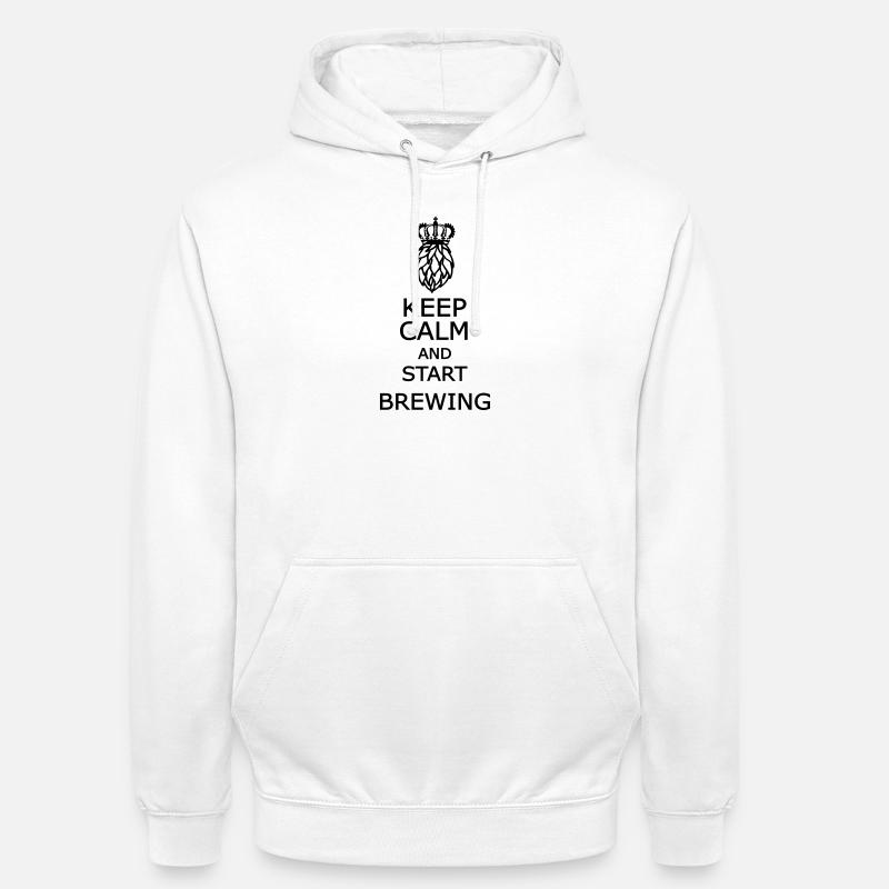 Reste calme et commence à infuser - Sweat-shirt à capuche unisexe - blanc