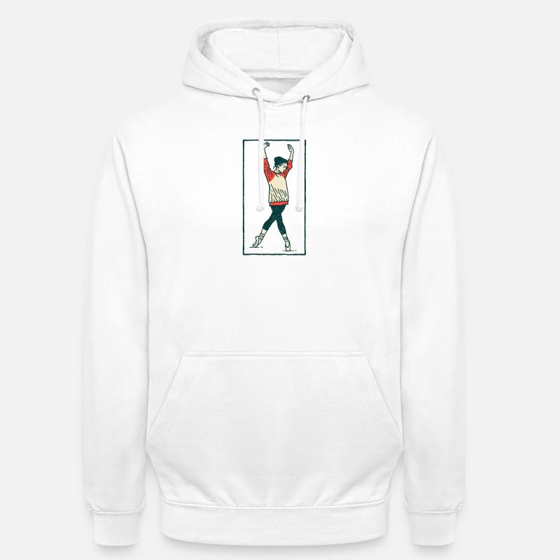 Danseuse #18 - Sweat-shirt à capuche unisexe - blanc