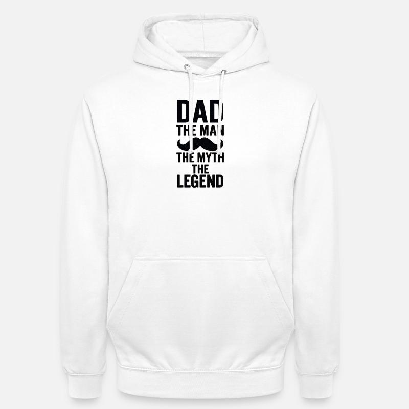 Conception de jour Pharsotic avec moustache - Sweat-shirt à capuche unisexe - blanc