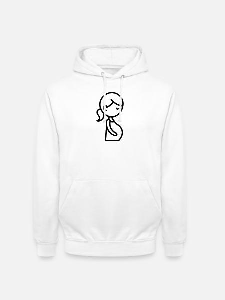 Schwangere - Unisex Hoodie - Weiß