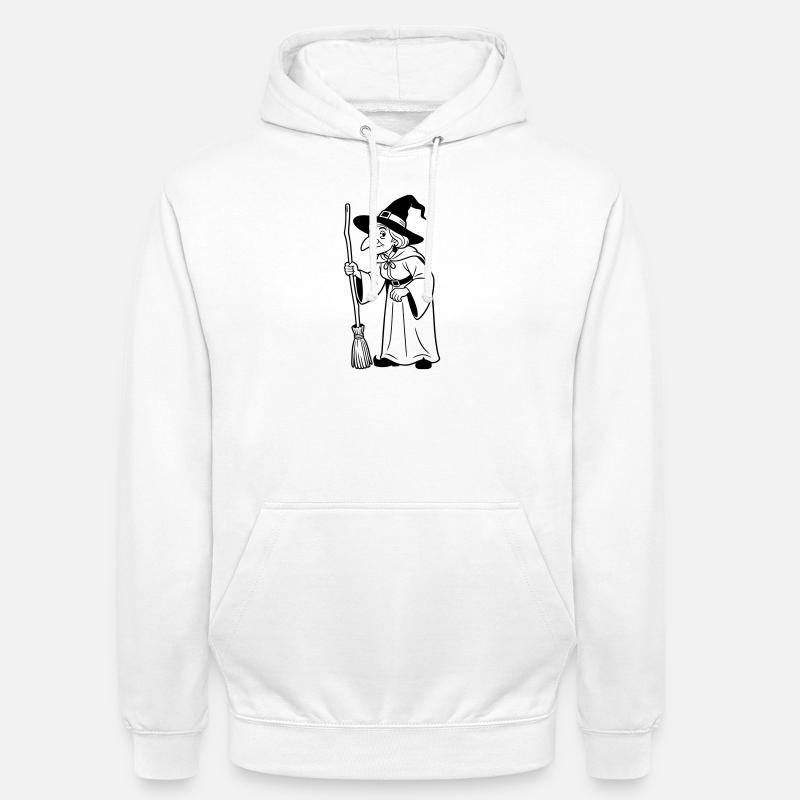 sorcière - Sweat-shirt à capuche unisexe - blanc