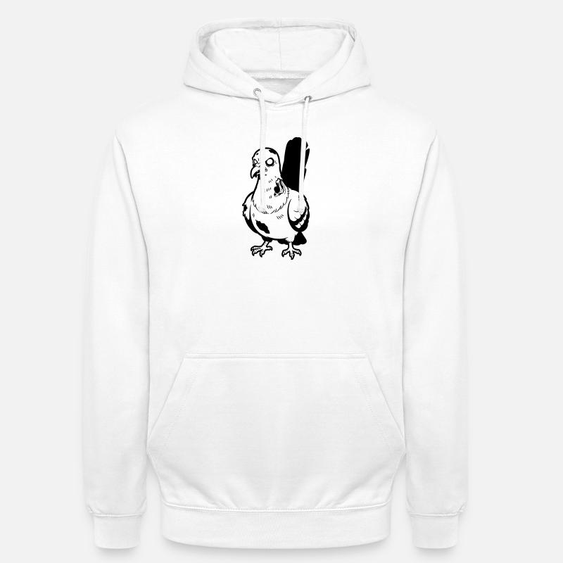 Zombie-Taube - Unisex Hoodie - Weiß