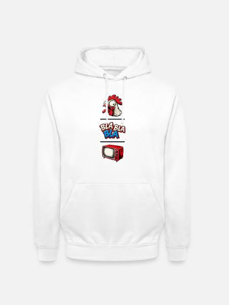 Bla Bla Bla - Unisex Hoodie - Weiß