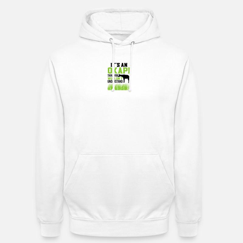 C'est un okapi - Sweat-shirt à capuche unisexe - blanc