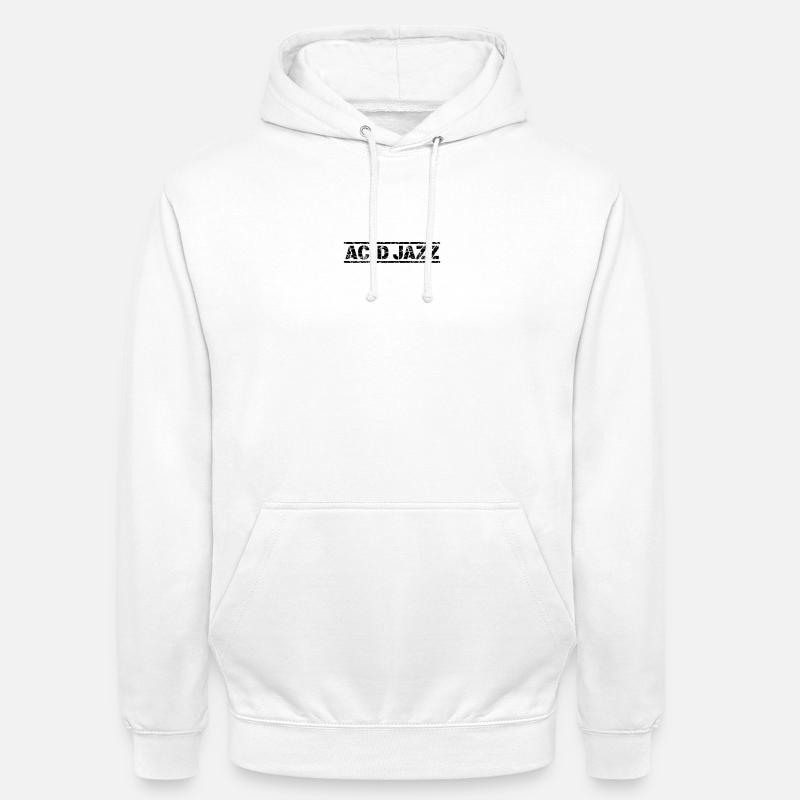 Acid Jazz - Sweat-shirt à capuche unisexe - blanc