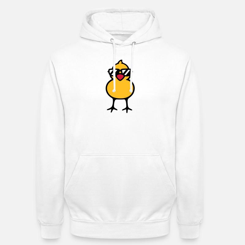 cool chick (rd) - Sweat-shirt à capuche unisexe - blanc