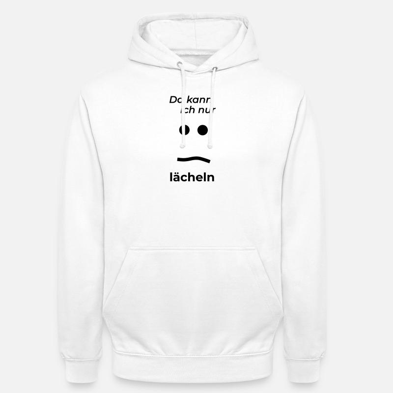 Il suffit de sourire - Sweat-shirt à capuche unisexe - blanc