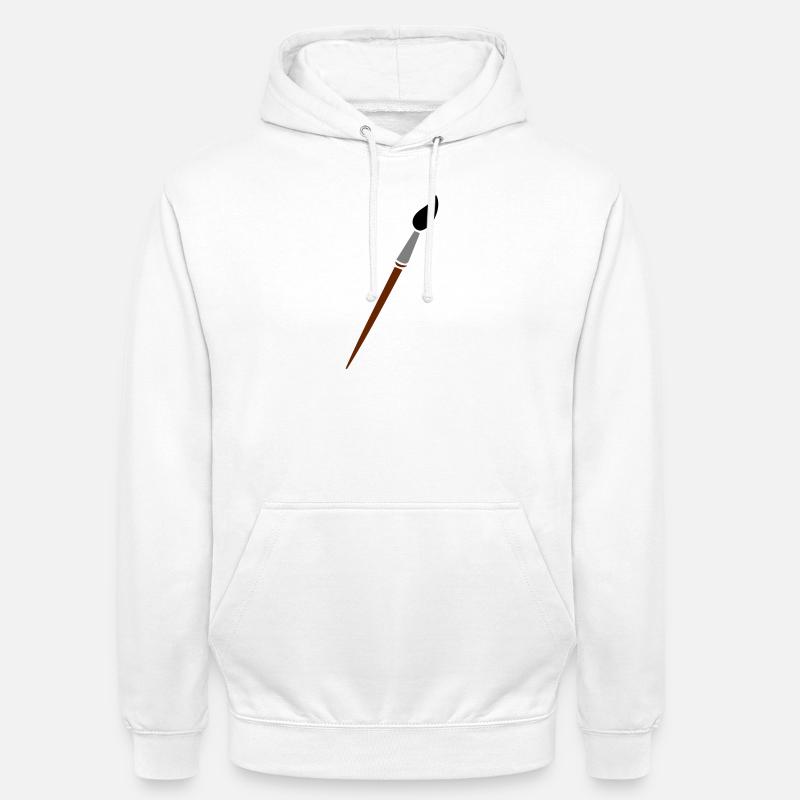 Pinsel - Unisex Hoodie - Weiß