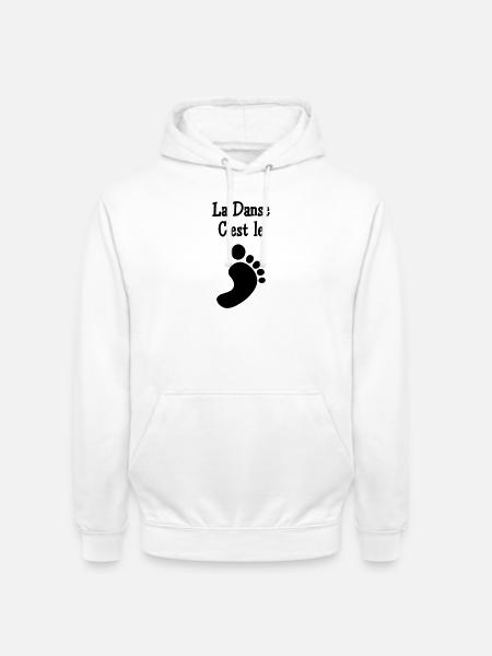 Tanz ist der Fuß - Unisex Hoodie - Weiß