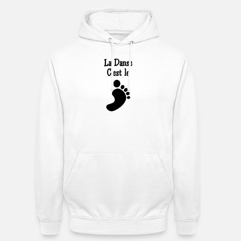 La danse c’est le pied - Sweat-shirt à capuche unisexe - blanc