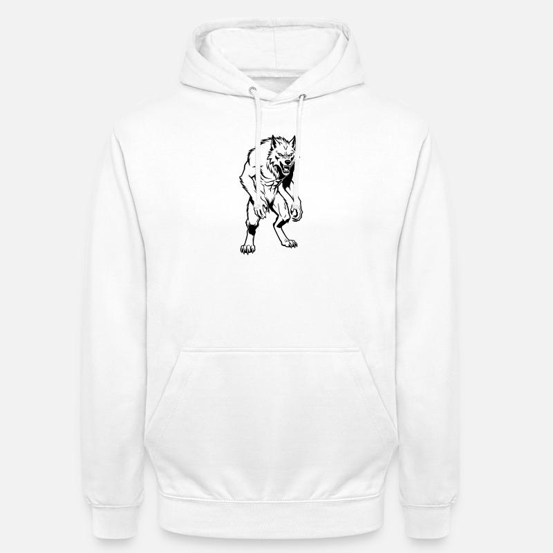 Werwolf - Unisex Hoodie - Weiß