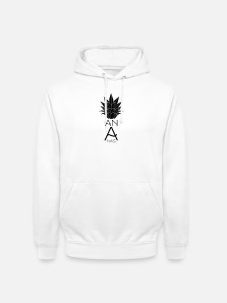 Ananas - Frucht - Sommer Design - Unisex Hoodie - Weiß