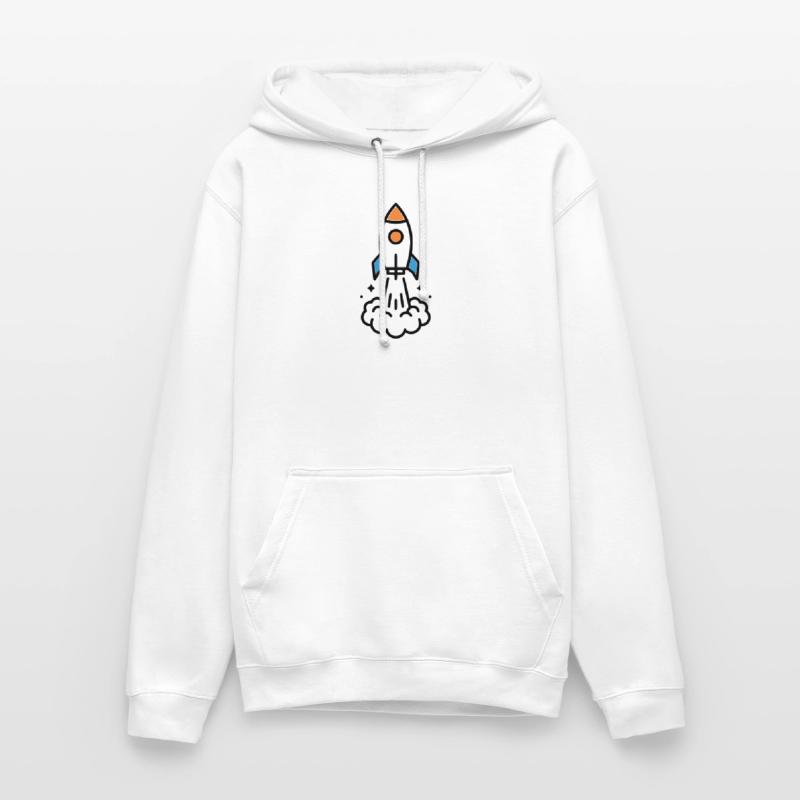 Comic spatial Rocket Launch Sweat-shirt à capuche unisexe