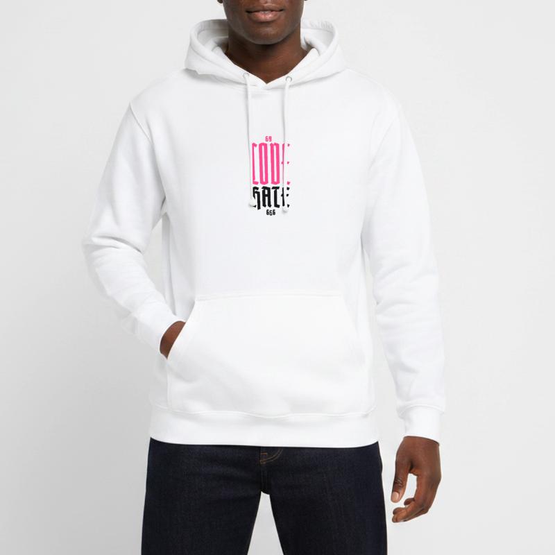Gothic Neon CODE Vertical Unisex Hoodie