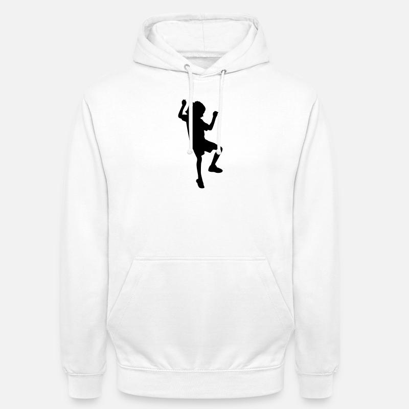Grimpeuse – Bloc amusant - Sweat-shirt à capuche unisexe - blanc