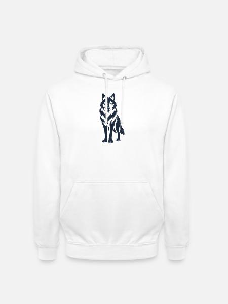 Wolfsnacht Silhouette - Unisex Hoodie - white