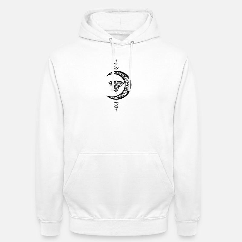 Mond Celtic Trinity Lune - Sweat-shirt à capuche unisexe - blanc