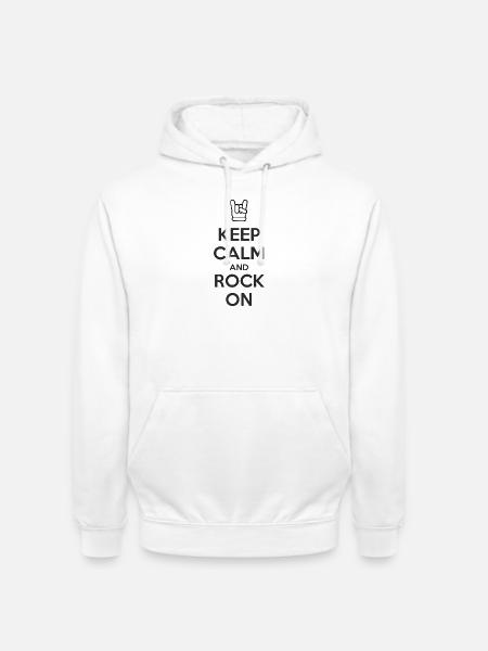 Reste calme et continue - Sweat-shirt à capuche unisexe - blanc
