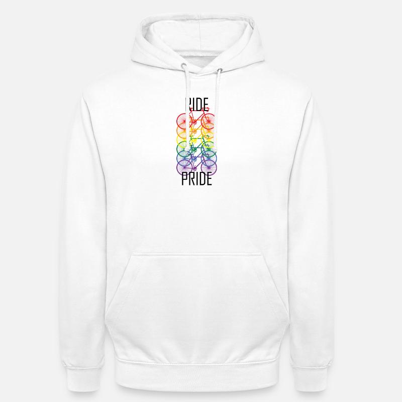 PRIDE Conception de vélos - Sweat-shirt à capuche unisexe - blanc