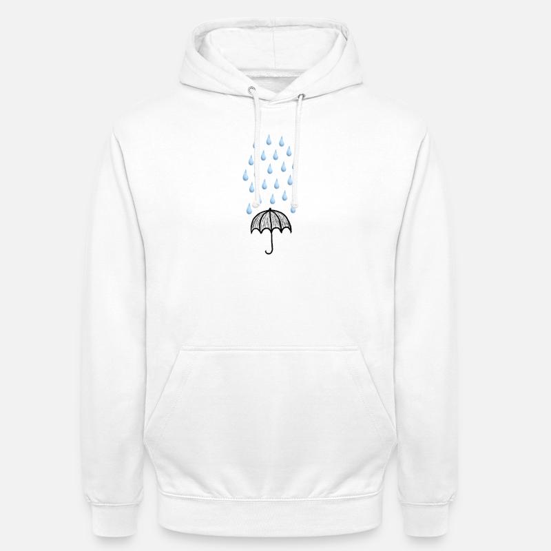 umbrella - Unisex Hoodie - white