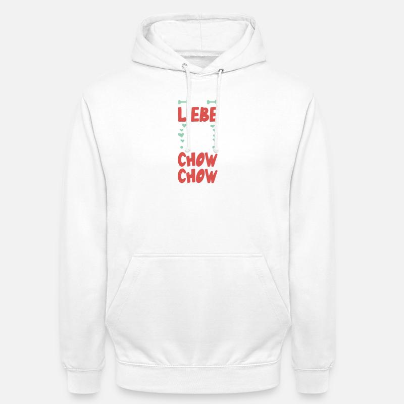J’adore mon Chow Chow - Sweat-shirt à capuche unisexe - blanc