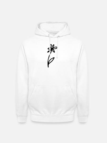 Blume - Unisex Hoodie - Weiß