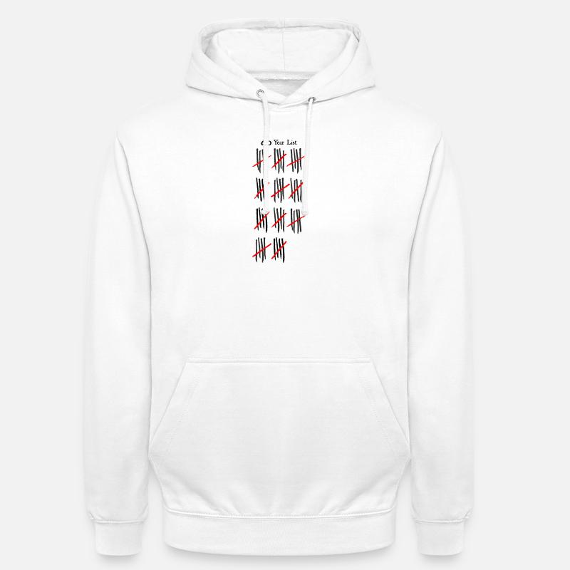 Expressionnisme abstrait Line Art Design - Sweat-shirt à capuche unisexe - blanc